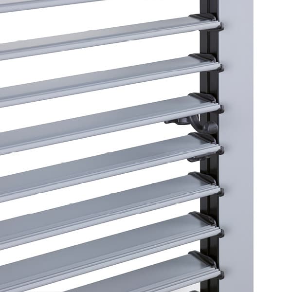 Dettaglio lamelle in alluminio Raffaello