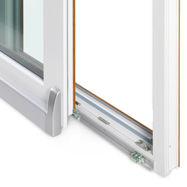 Scorrevole complanare PVC - guida inferiore e carrelli